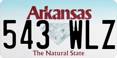 AR license plate 543WLZ