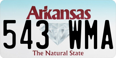 AR license plate 543WMA
