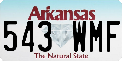 AR license plate 543WMF