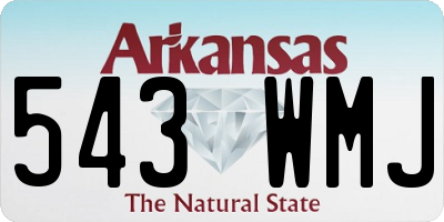 AR license plate 543WMJ