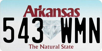 AR license plate 543WMN