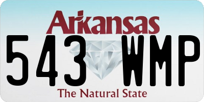 AR license plate 543WMP