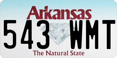 AR license plate 543WMT