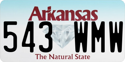 AR license plate 543WMW