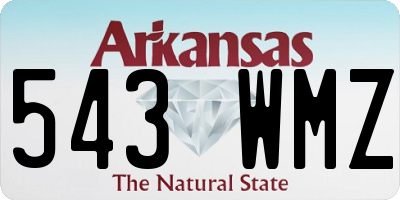 AR license plate 543WMZ