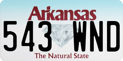 AR license plate 543WND