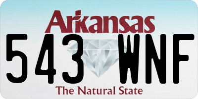 AR license plate 543WNF