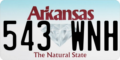 AR license plate 543WNH