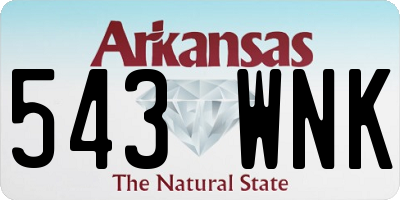 AR license plate 543WNK