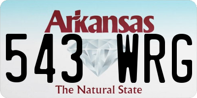 AR license plate 543WRG
