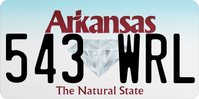 AR license plate 543WRL
