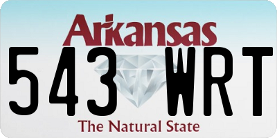 AR license plate 543WRT