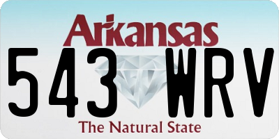 AR license plate 543WRV