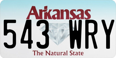AR license plate 543WRY