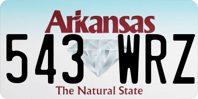 AR license plate 543WRZ