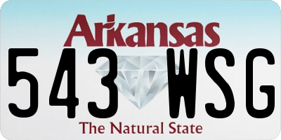 AR license plate 543WSG