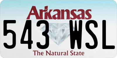 AR license plate 543WSL