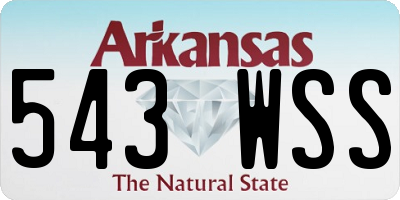 AR license plate 543WSS