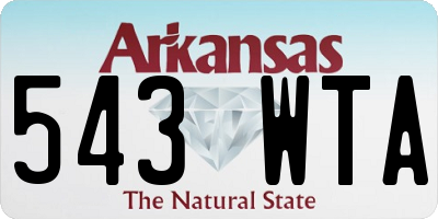 AR license plate 543WTA