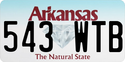 AR license plate 543WTB