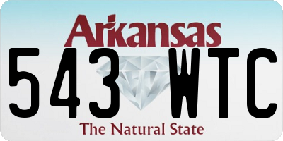 AR license plate 543WTC