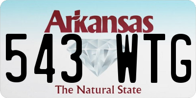 AR license plate 543WTG
