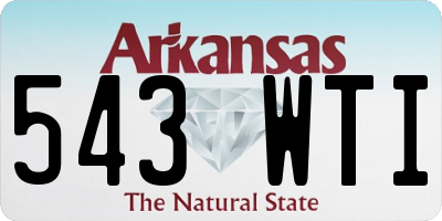 AR license plate 543WTI