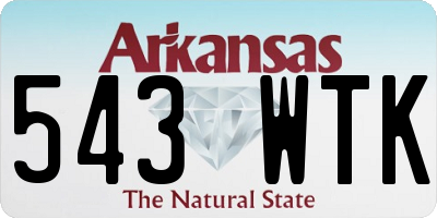 AR license plate 543WTK
