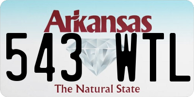 AR license plate 543WTL