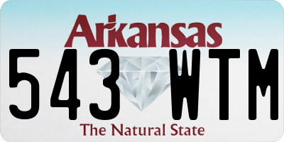 AR license plate 543WTM