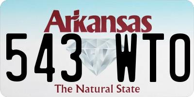 AR license plate 543WTO