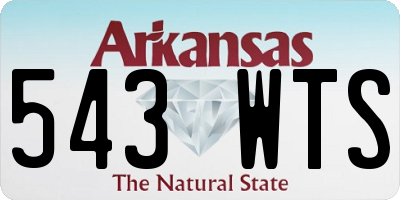 AR license plate 543WTS