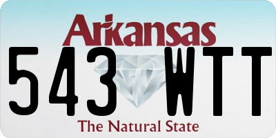 AR license plate 543WTT