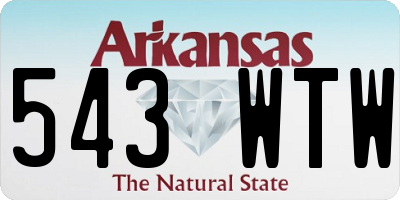 AR license plate 543WTW