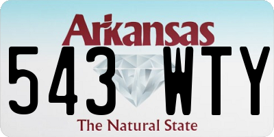AR license plate 543WTY