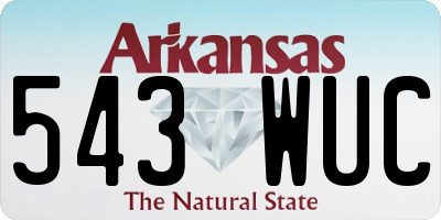 AR license plate 543WUC