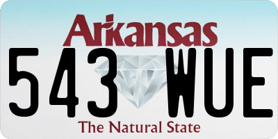 AR license plate 543WUE
