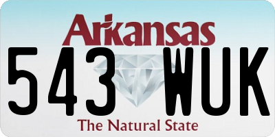 AR license plate 543WUK