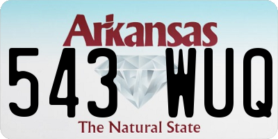 AR license plate 543WUQ