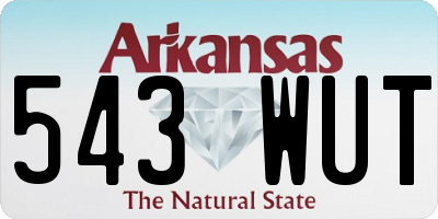 AR license plate 543WUT