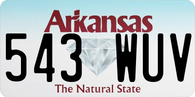 AR license plate 543WUV