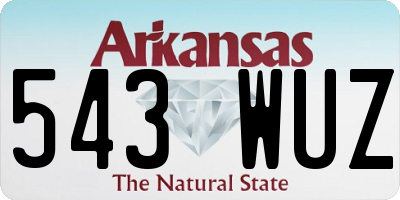 AR license plate 543WUZ