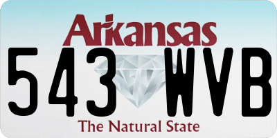 AR license plate 543WVB