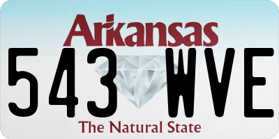 AR license plate 543WVE