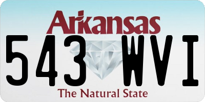 AR license plate 543WVI