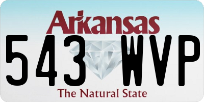 AR license plate 543WVP