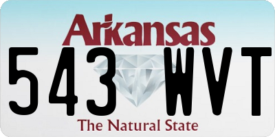 AR license plate 543WVT