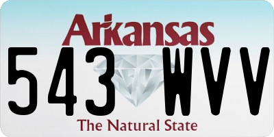 AR license plate 543WVV