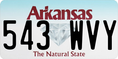 AR license plate 543WVY