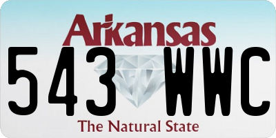 AR license plate 543WWC